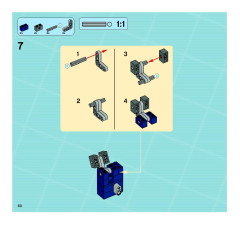 LEGO 8635 instructions page 60 – build guide