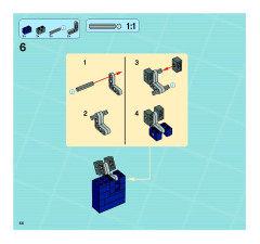 LEGO 8635 instructions page 66 – build guide
