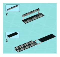 LEGO 8636 instructions page 3 – build guide