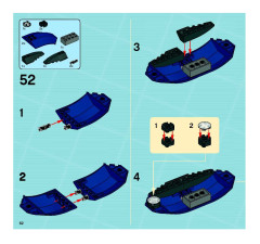 LEGO 8636 instructions page 62 – build guide