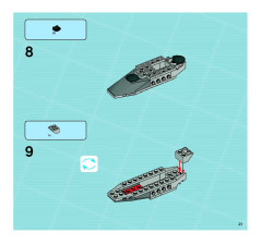 LEGO 8637 instructions page 21 – build guide