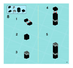 LEGO 8637 instructions page 43 – build guide