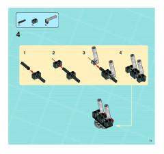 LEGO 8637 instructions page 71 – build guide