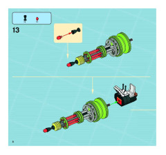 LEGO 8637 instructions page 8 – build guide