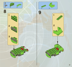 LEGO 8638 instructions page 21 – build guide