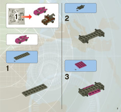 LEGO 8638 instructions page 3 – build guide
