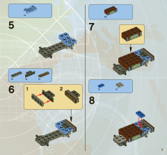 LEGO 8638 instructions page 7 – build guide