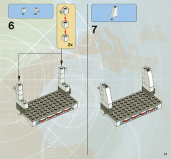 LEGO 8639 instructions page 21 – build guide