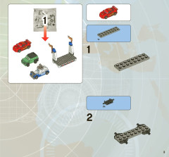 LEGO 8639 instructions page 3 – build guide