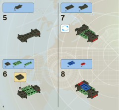 LEGO 8639 instructions page 8 – build guide