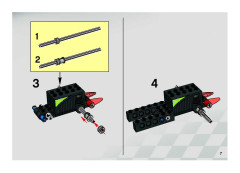 LEGO 8647 instructions page 7 – build guide
