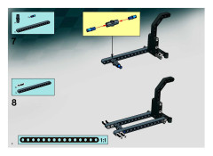 LEGO 8649 instructions page 4 – build guide