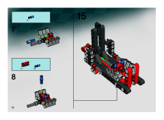 LEGO 8650 instructions page 72 – build guide