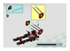 LEGO 8650 instructions page 9 – build guide