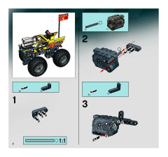 LEGO 8651 instructions page 2 – build guide