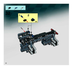 LEGO 8651 instructions page 22 – build guide