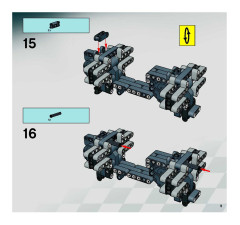 LEGO 8651 instructions page 9 – build guide
