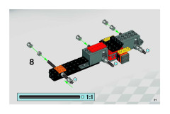 LEGO 8667 instructions page 21 – build guide
