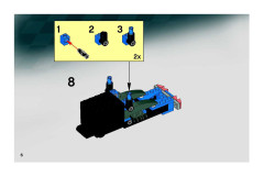 LEGO 8668 instructions page 6 – build guide