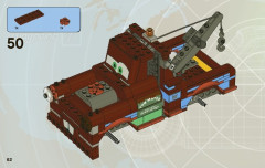 LEGO 8677 instructions page 62 – build guide