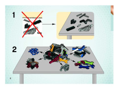 LEGO 8685 instructions page 2 – build guide