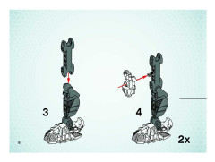 LEGO 8685 instructions page 8 – build guide