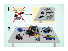 LEGO 8686 instructions page 2 – build guide
