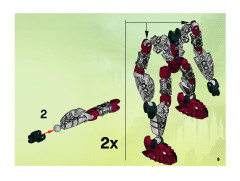 LEGO 8689 instructions page 9 – build guide