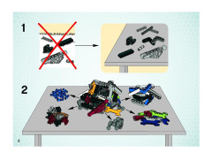 LEGO 8693 instructions page 2 – build guide