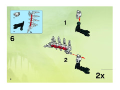 LEGO 8694 instructions page 8 – build guide