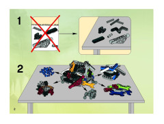 LEGO 8695 instructions page 2 – build guide