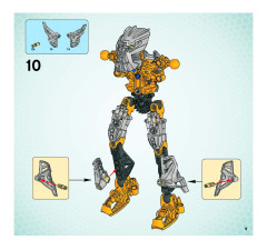 LEGO 8697 instructions page 9 – build guide