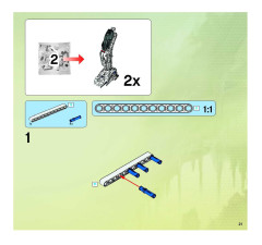 LEGO 8699 instructions page 21 – build guide