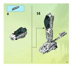 LEGO 8699 instructions page 35 – build guide
