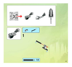 LEGO 8699 instructions page 43 – build guide