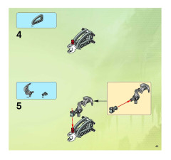 LEGO 8699 instructions page 45 – build guide