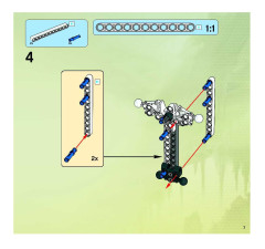 LEGO 8699 instructions page 7 – build guide
