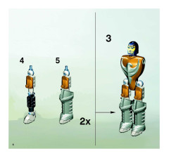LEGO 8701 instructions page 6 – build guide