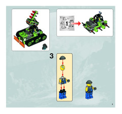 LEGO 8707 instructions page 3 – build guide