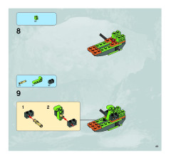 LEGO 8707 instructions page 43 – build guide