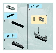 LEGO 8708 instructions page 26 – build guide