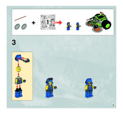 LEGO 8708 instructions page 3 – build guide