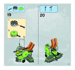 LEGO 8708 instructions page 43 – build guide