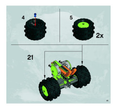LEGO 8708 instructions page 45 – build guide
