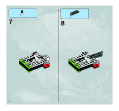 LEGO 8708 instructions page 8 – build guide