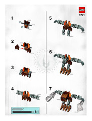 LEGO 8721 instructions page 1 – build guide