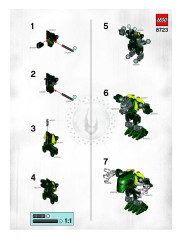 LEGO 8723 instructions page 1 – build guide