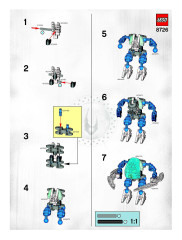 LEGO 8726 instructions page 1 – build guide