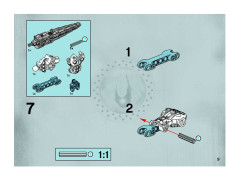 LEGO 8732 instructions page 9 – build guide