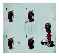 LEGO 8733 instructions page 23 – build guide